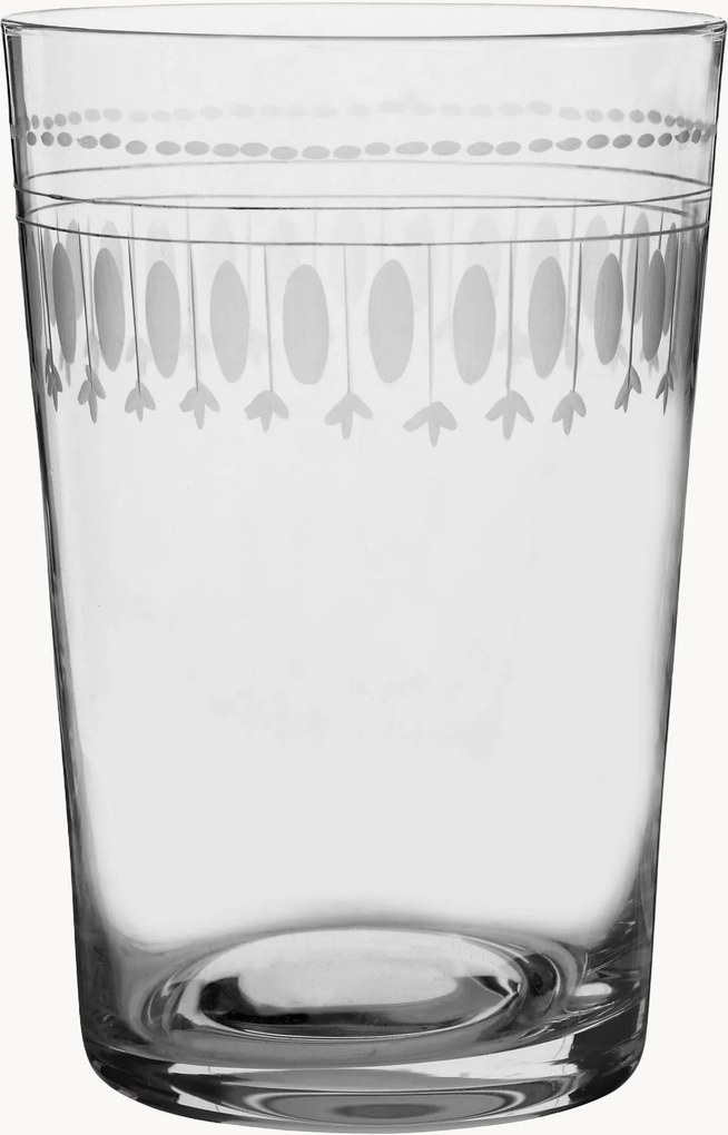 Set di 6 bicchieri in cristallo soffiato Ovals