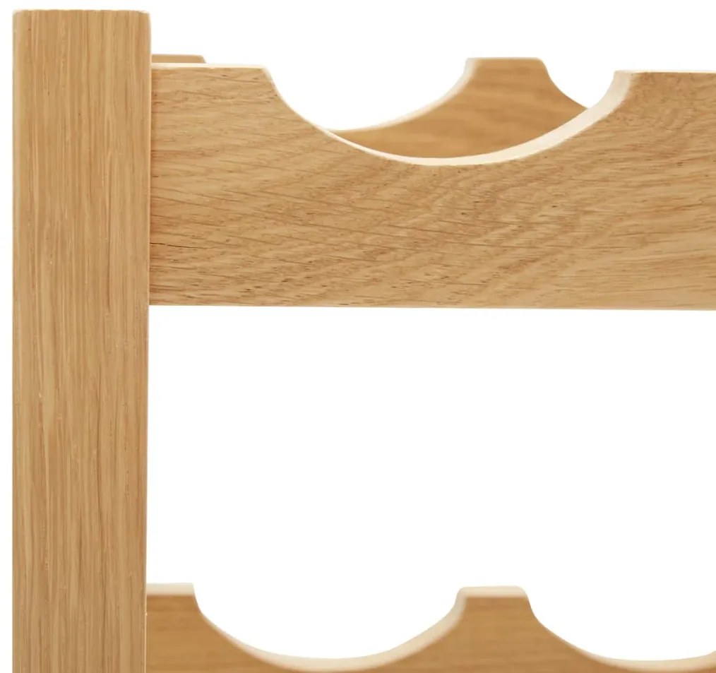 Cantinetta per 12 bottiglie 47x21x36 cm in legno massello di rovere