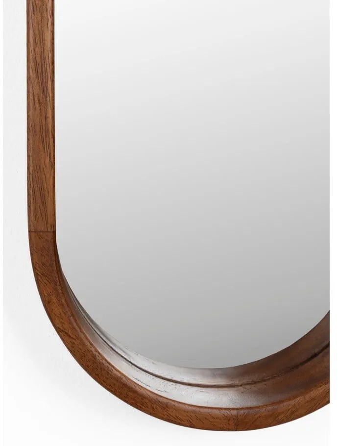 Specchio da parete con cornice in legno 24x120 cm Nyko - White Label