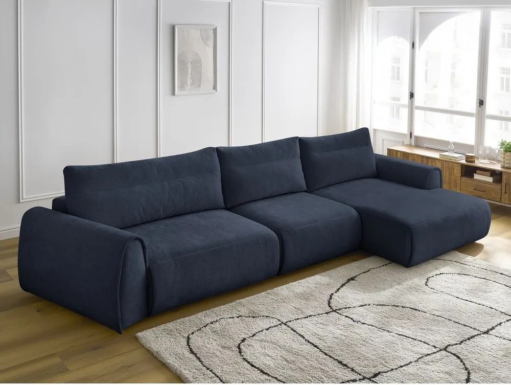 Divano angolare in blu scuro Aden – Bobochic Paris