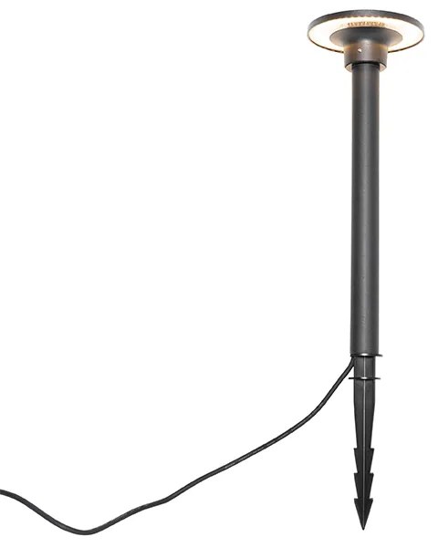 Faretto a picchetto moderno nero con LED IP54 - Skyf