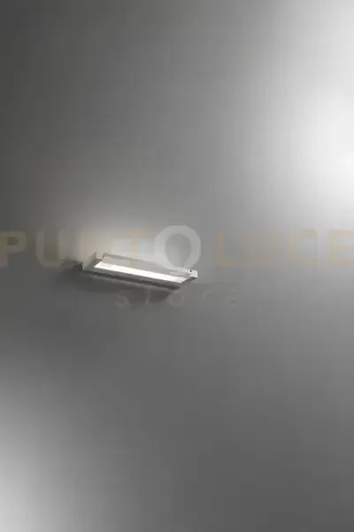 Slim applique in metallo alluminio spazzolato 39,2cm led 12w cct 27...
