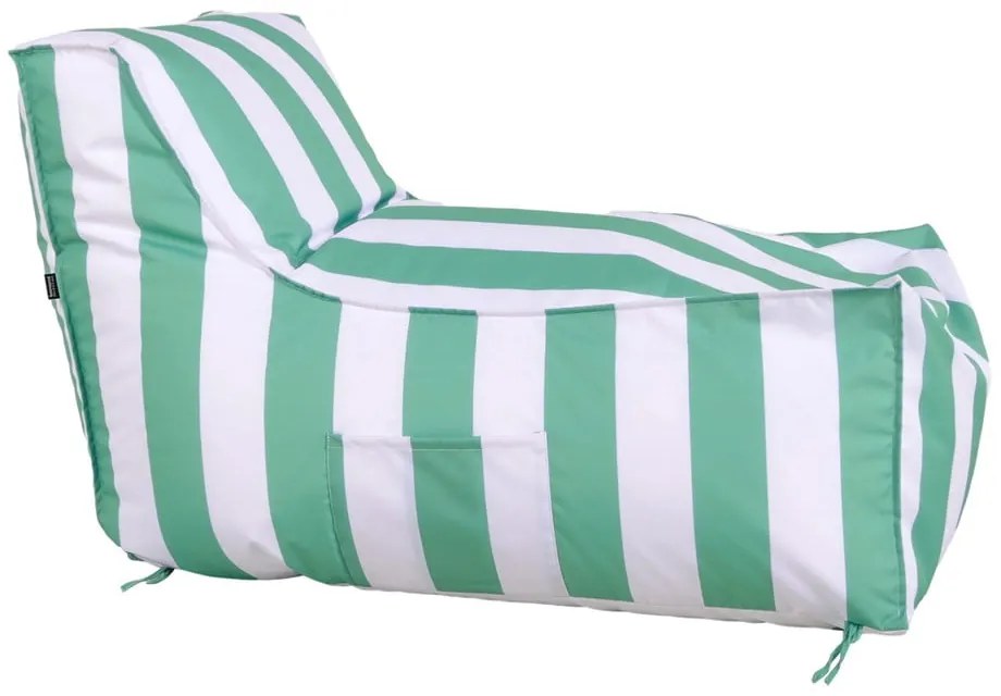 Pouf da giardino bianco e verde – Bonami Essentials