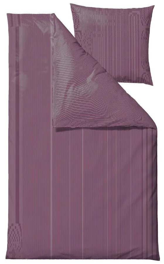 Set copripiumino e federa viola in cotone per letto singolo 140x200 cm Cheerful – Södahl