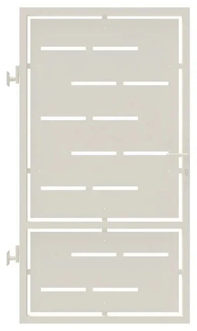 Cancello manuale con serratura manuale Privacy in ferro, apertura a sinistra, L 104.5 x H 180 cm, di colore bianco