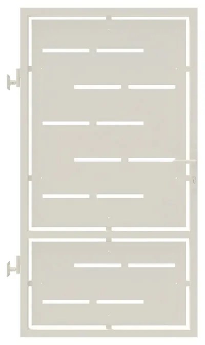 Cancello manuale Privacy in ferro, apertura centrale, L 104.5 x H 180 cm, di colore bianco