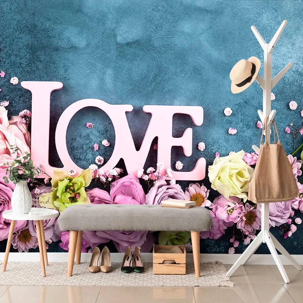Carta da parati – Scritta Love