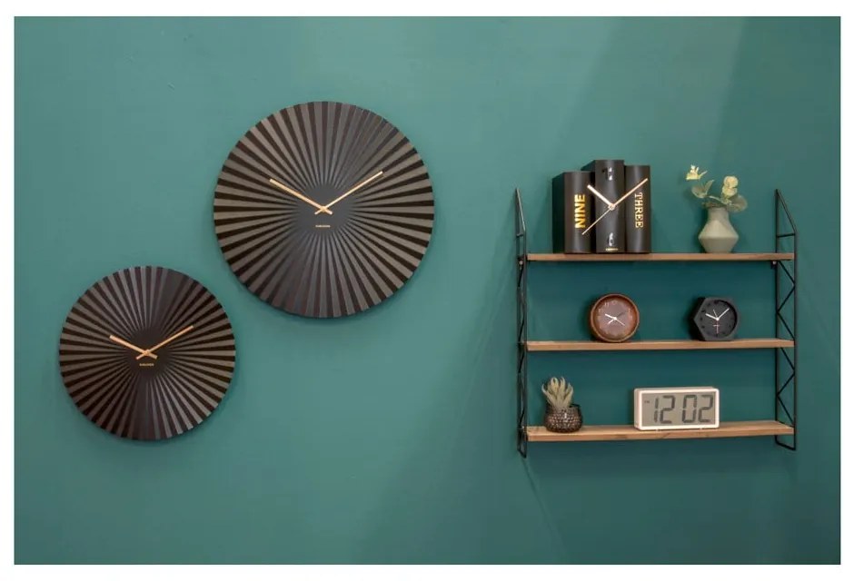 Orologio nero, ø 40 cm Sensu - Karlsson