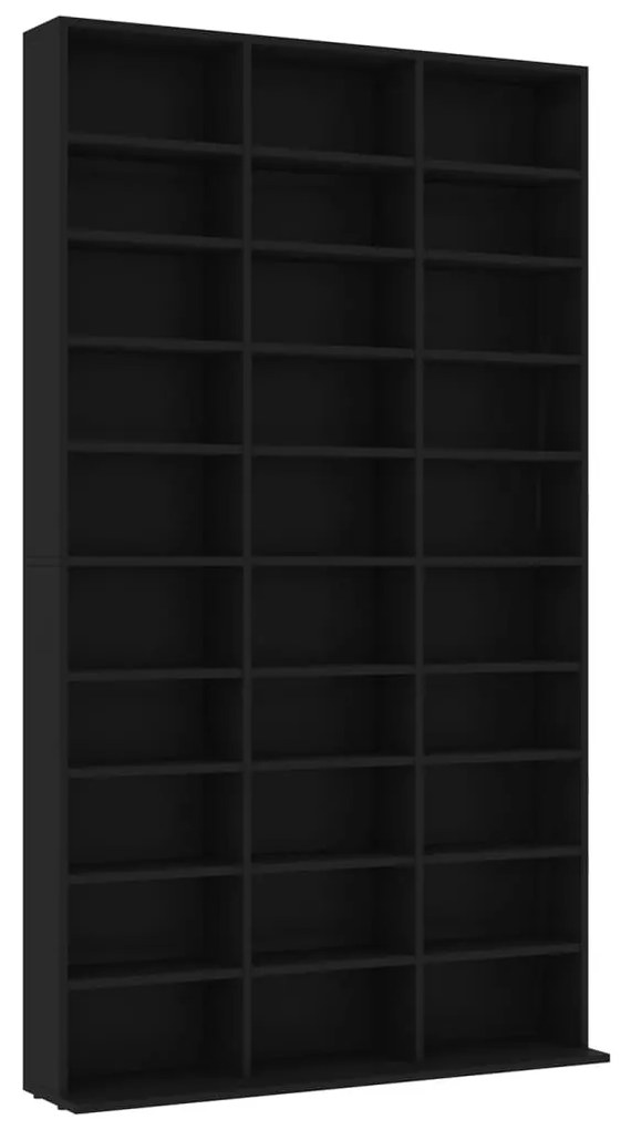 Armadietto tv nero 102x16x177,5 cm in legno multistrato