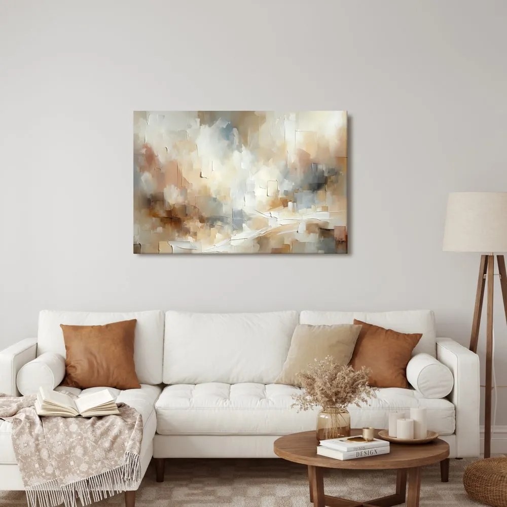 Quadro su tela – Astrazione delicata in beige