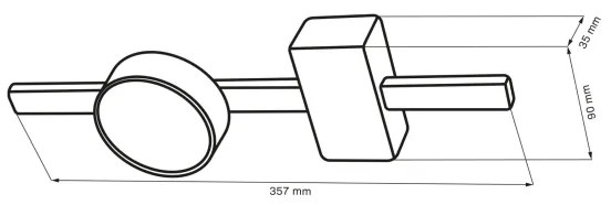 Plafoniera LED JOY 1xGX53/6W/230V nero