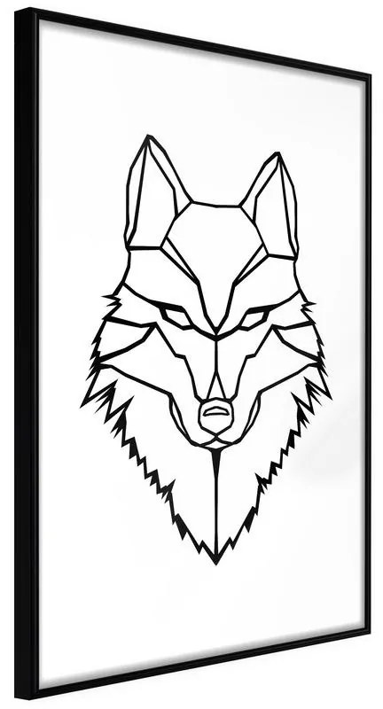 Poster  Wolf Look  Cornice Quadri Cornice nera, Larghezza x Altezza Home decor 20x30