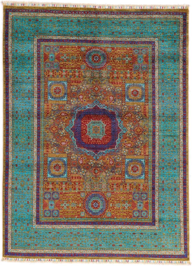 Mamluk Tappeto 160 x 210 (Afghanistan) Annodato A Mano