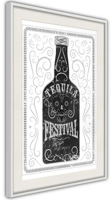Poster Bottle of Tequila Cornice Quadri Cornice d'oro, Larghezza x Altezza Home decor 20x30