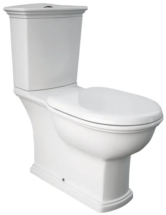 WC monoblocco washington, sedile incluso P 70.5 x L 36 x H 40 cm bianco