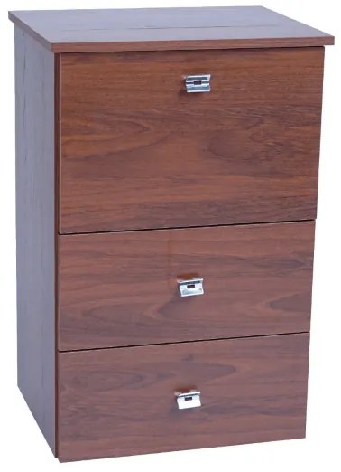 Mobile stiro asse scomparsa legno Noce - 1 anta 2 cassetti