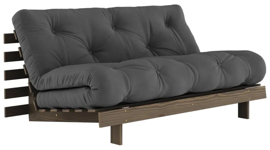 Divano letto nero 160 cm Roots - Karup Design