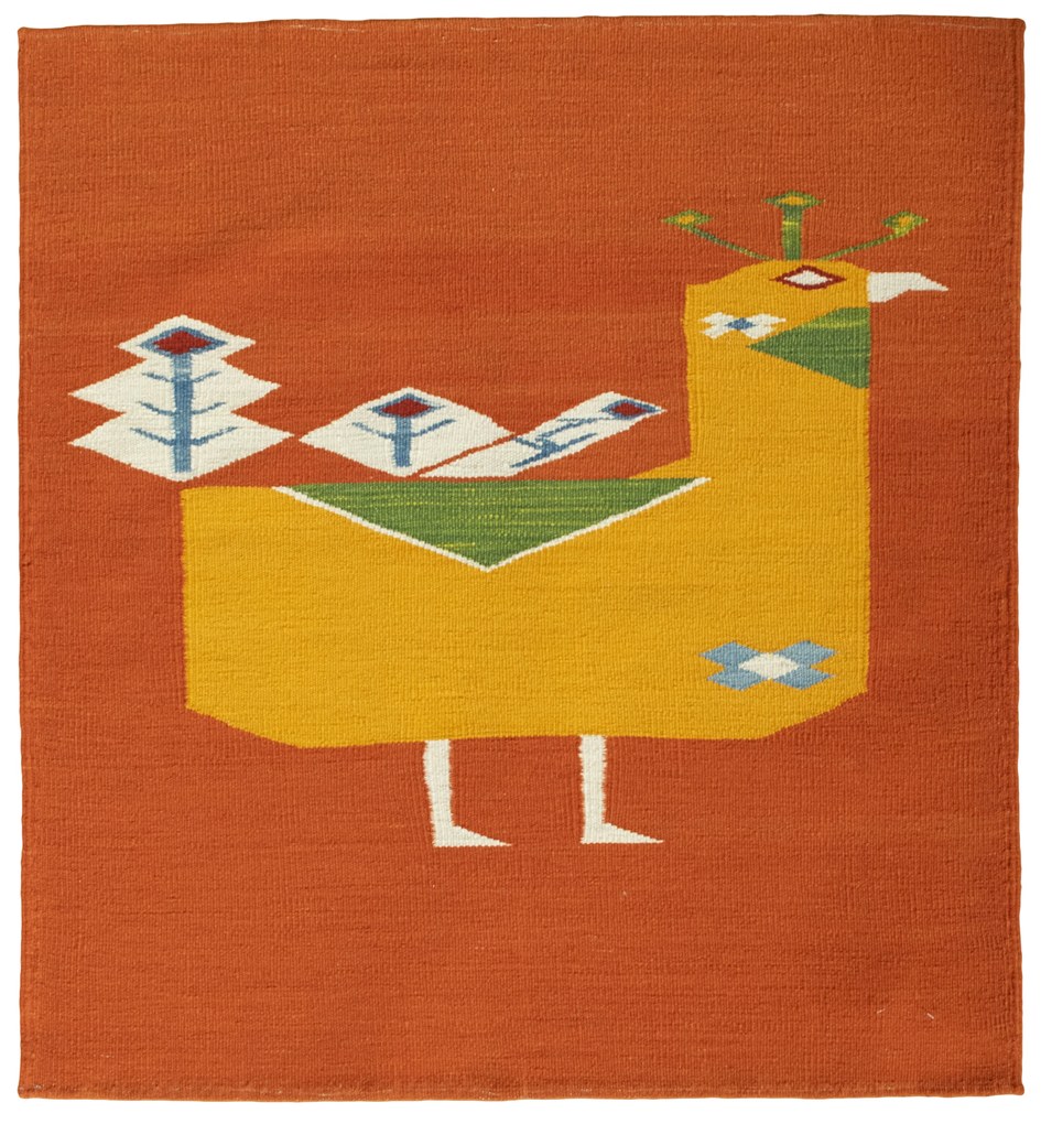 Kilim Tappeto 100 x 110 (Tacchino) Tessuto A Mano