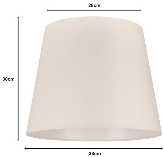 Duolla - Paralume per lampada CLASSIC L E27 Ø 38 cm crema