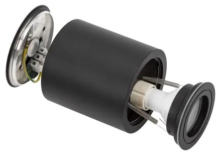 Faretto da bagno CHLOE 1xGU10/6W/230V IP65 rotondo nero