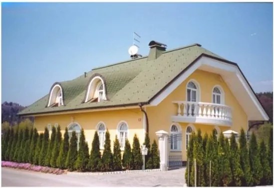 Tegola bituminosa Tegola canadese Premium Traditional 3,05 mq 2111030001073 verde sfumato