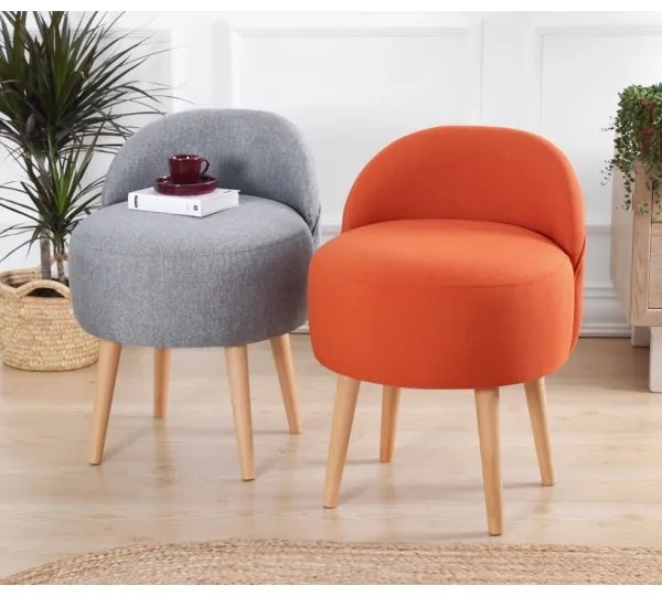 Poltroncina per bambini NIKI, diametro 46 cm, arancione