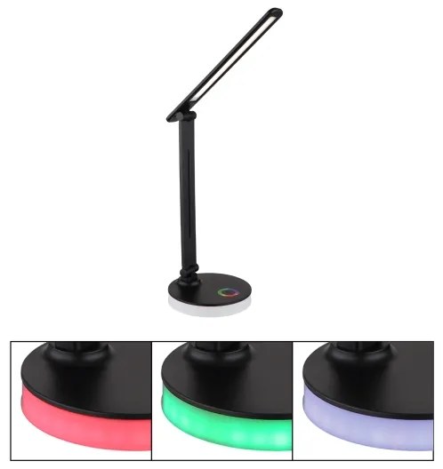Globo 58445B - LED RGBW Lampada da tavolo dimmerabile GERALDO LED/5W/230V + LED/2W