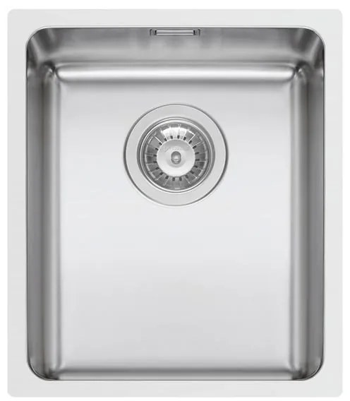 Lavello sottotop 1 vasca in inox argento PYRAMIS Lume L 40 x L 34 cm