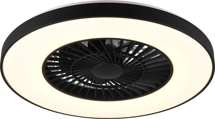 Plafoniera LED nera opaca Halmstad – Trio