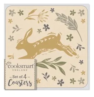 Set di 4 sottobicchieri in sughero Foxy Woodland - Cooksmart ®