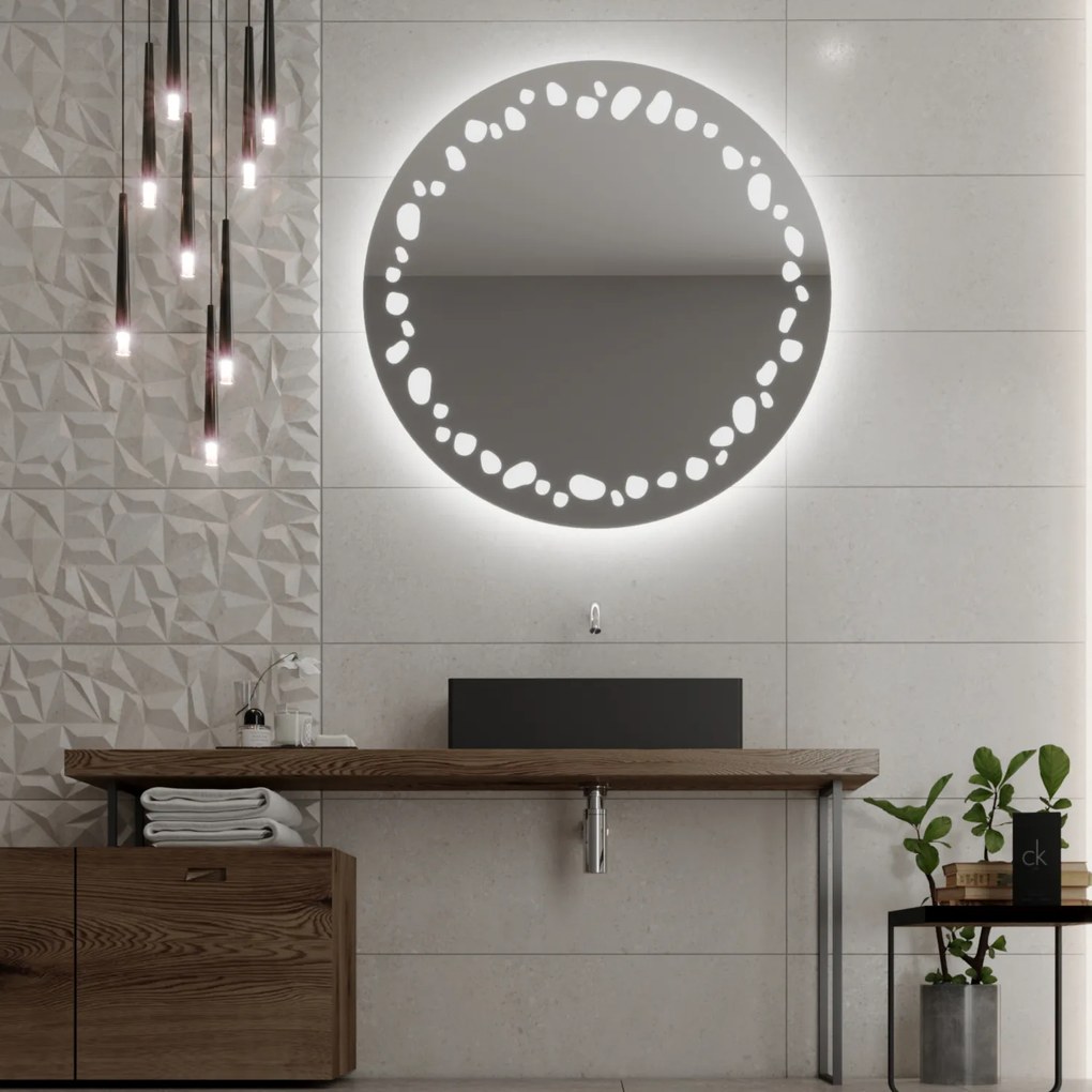 Specchio rotondo con illuminazione LED C7