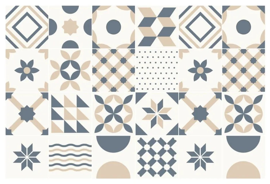 Set di 24 adesivi Wells, 40 x 60 cm - Ambiance