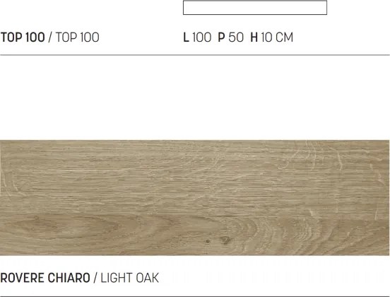 Mensola sospesa 100 cm per lavabo bagno in legno Rovere Chiaro - COSTA