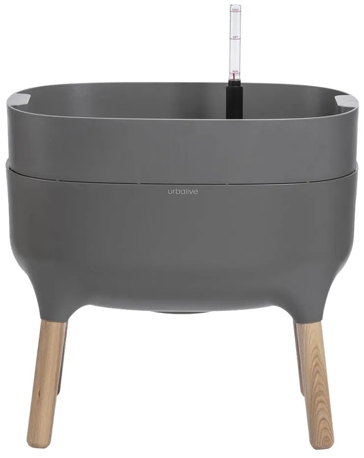 Vaso per coltivazione in plastica con sistema di auto-irrigazione Urbalive – Plastia