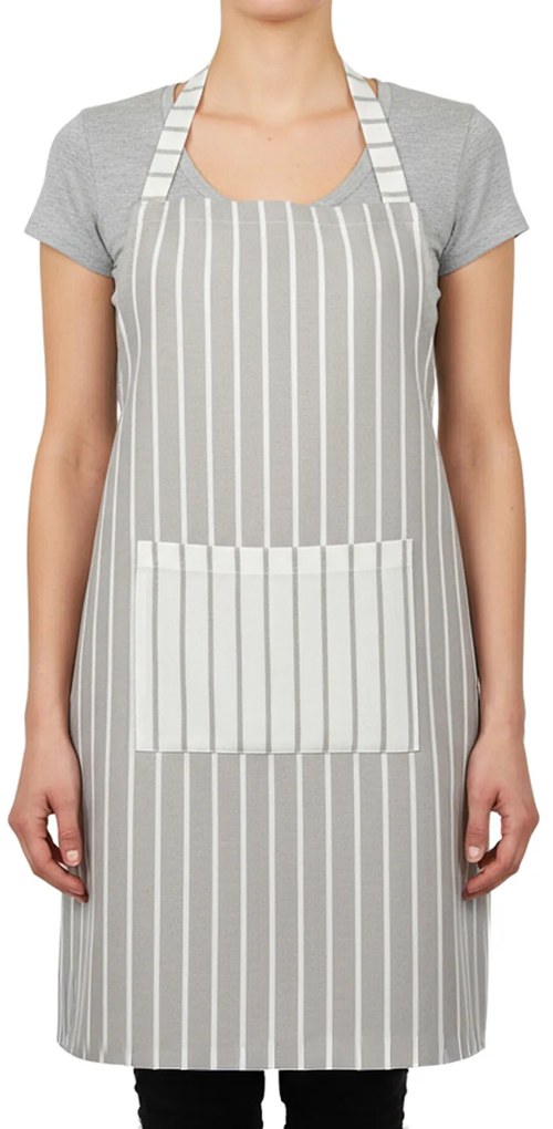 Grembiule da cucina cotone tinto filo righe chiare