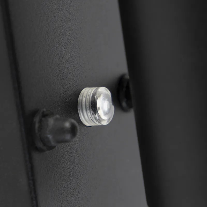 Lampada da parete per esterni nera 2 luci IP44 con sensore crepuscolare - Duo