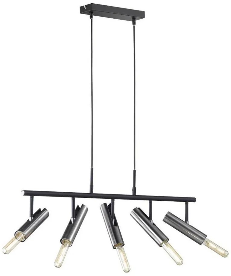 Fischer & Honsel 60369 - Lampadario su corda DEAN 5xE27/25W/230V