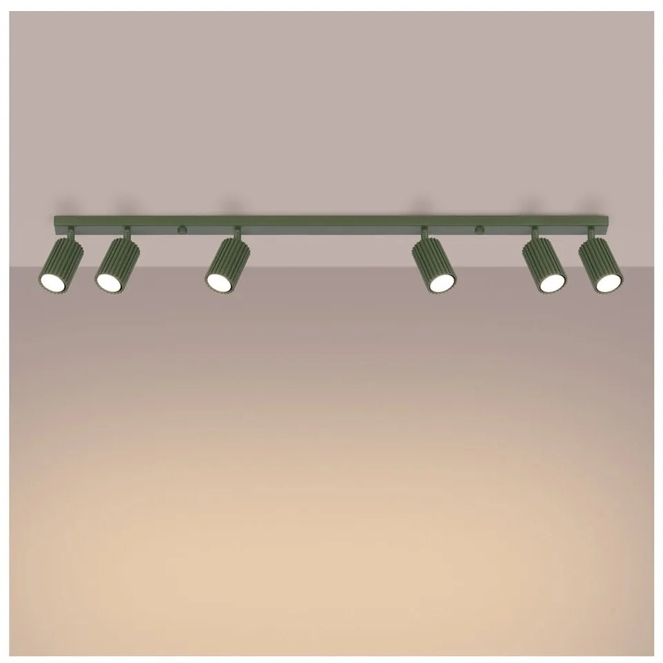 Faretto verde 6,5x117 cm Gleam – Sollux
