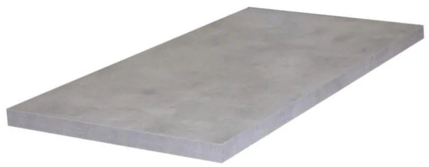 Top per lavabo Remix SENSEA L 90.4 x H 3.8 x P 49 cm grigio cemento truciolare, opaco, disponibile su misura