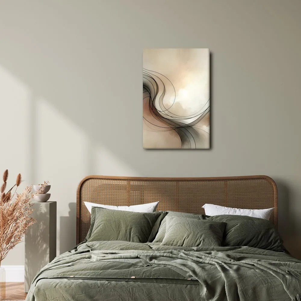 Quadro su tela – Linee eleganti tra le nuvole