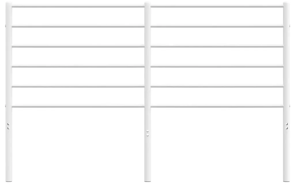 Testiera in metallo bianco 140 cm