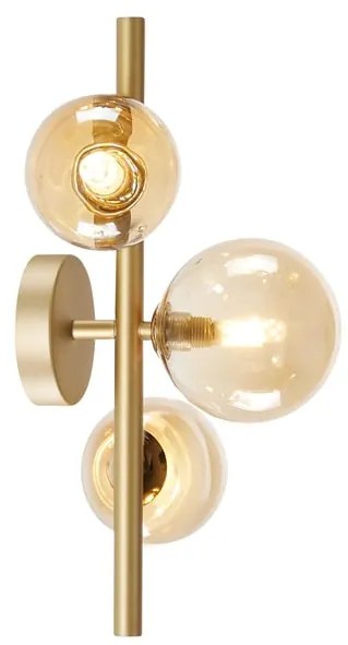 Applique glamour Fenix dorato 3X G9 NOVECENTO