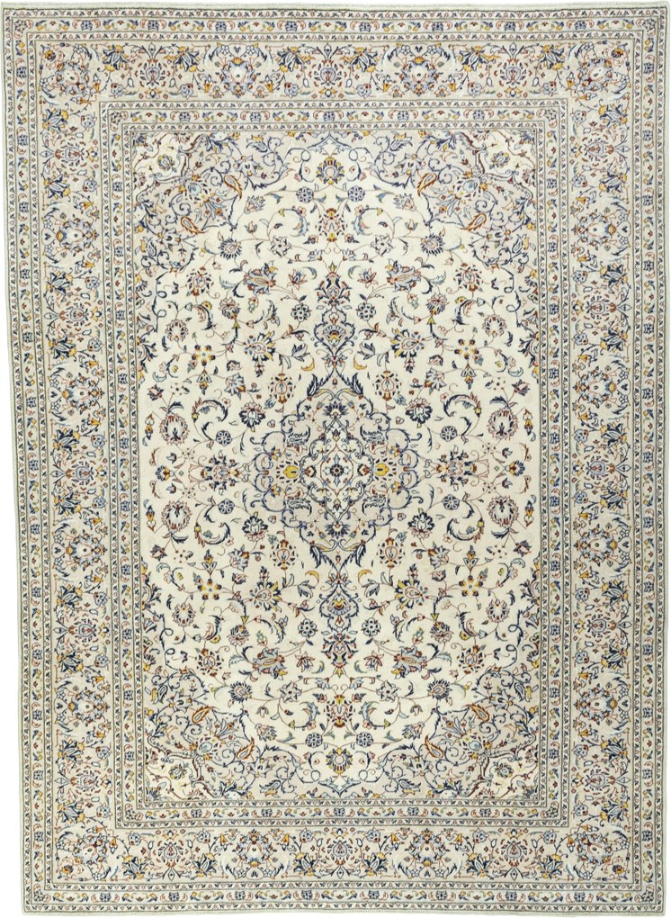 Kashan Tappeto persiano 340 x 250 Beige (Iran) Annodato A Mano