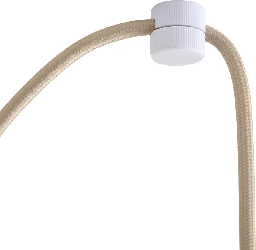 Lampada a sospensione di design beige con vetro opalino a 3 luci - Tulip