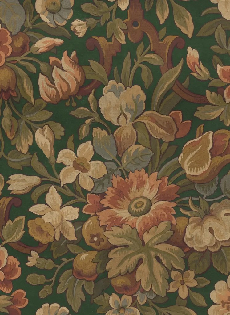 Rebel Walls Carta da parati Vintage Garden - Green