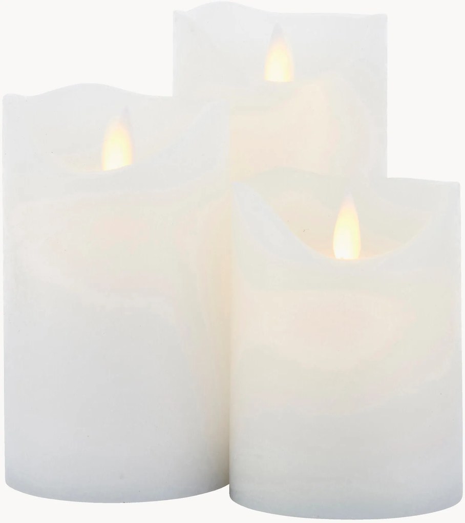 Set di 3 candele a LED Sara