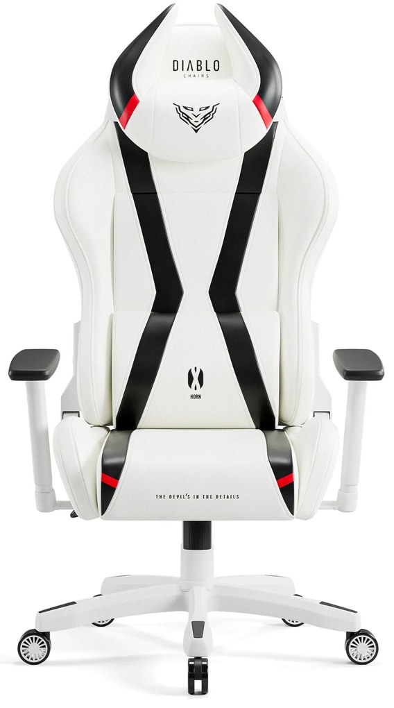 Sedia da gaming Diablo X-Horn 2.0 King Size: bianco-nero