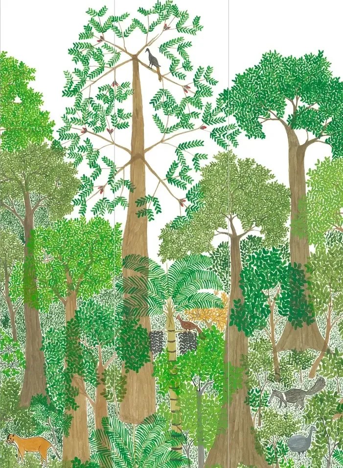 Isidore Leroy Carta da parati panoramica Isio Bajii - Panel A