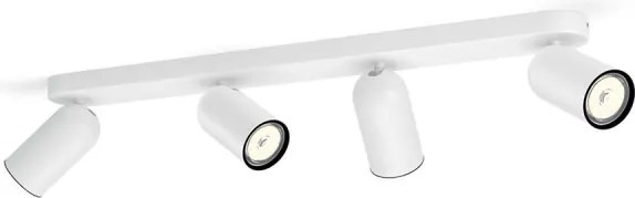Philips - LED RGBW Plafoniera dimmerabile con 4 faretti GU10/4,8W/230V3000K bianco + telecomando