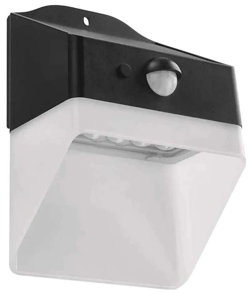 Applique a LED solare con sensore LUMI LED/3,7W IP65 nero